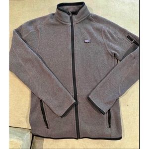Patagonia gray better sweater, full zip